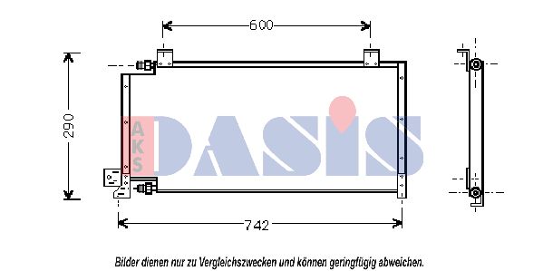 AKS DASIS Kondensators, Gaisa kond. sistēma 522060N